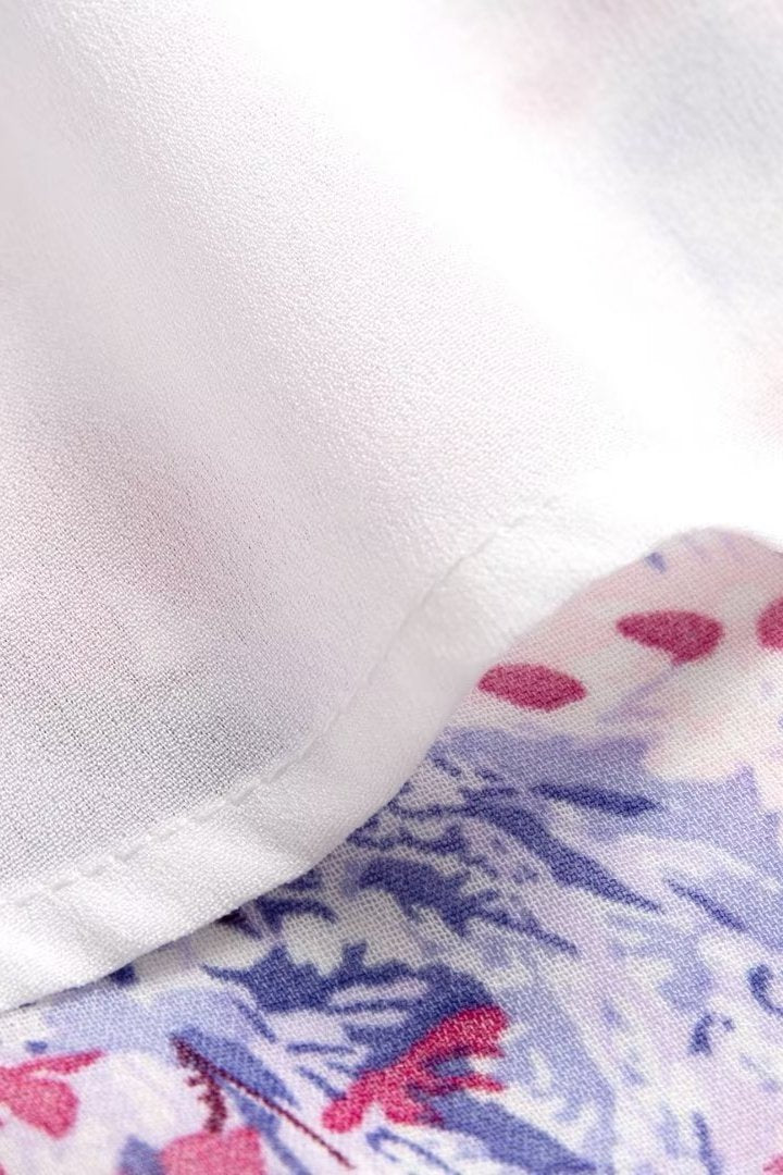 Pauline Laurent® | Robe midi évasée imprimée
