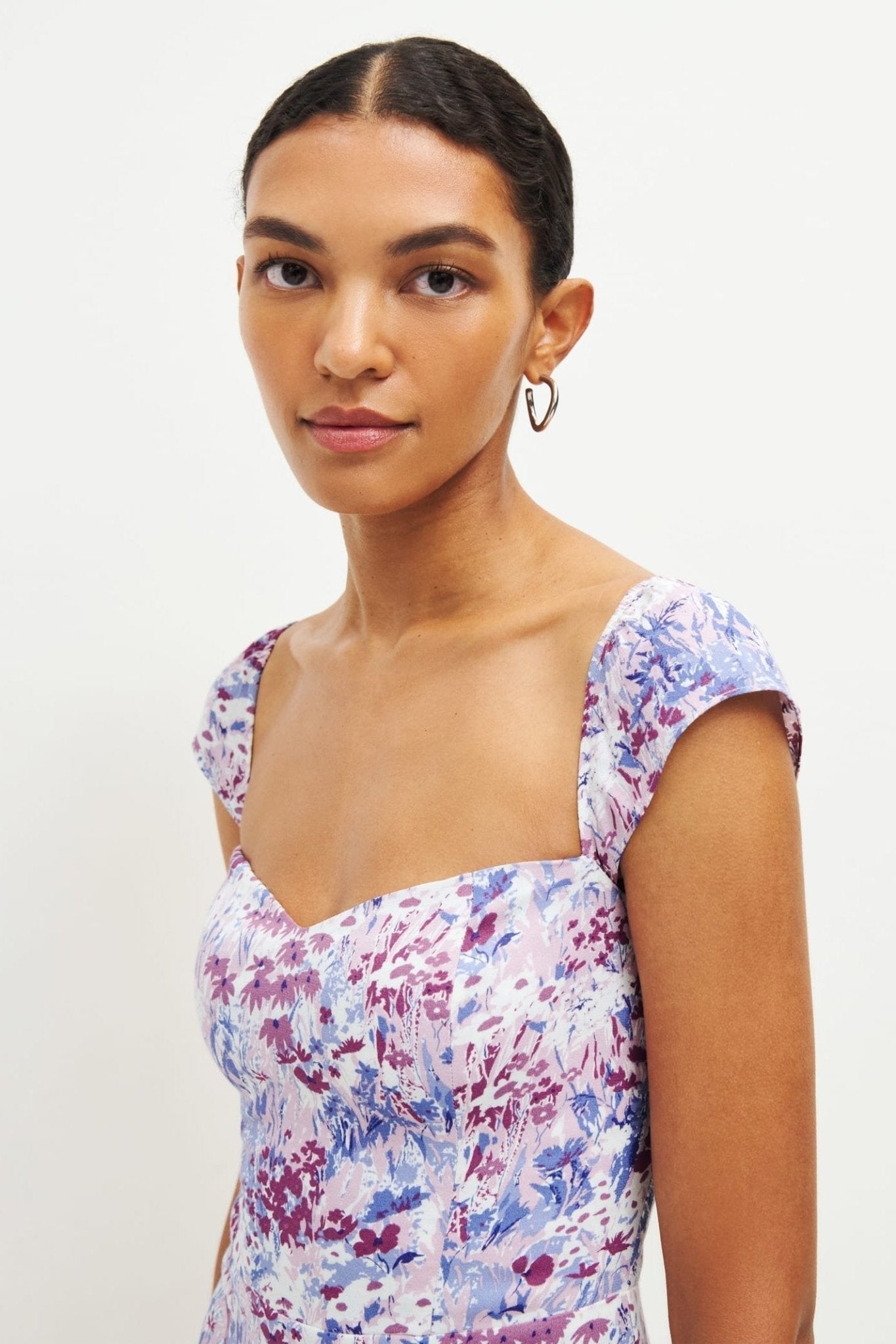 Pauline Laurent® | Robe midi évasée imprimée