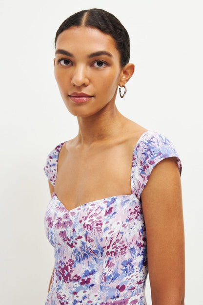 Pauline Laurent® | Robe midi évasée imprimée