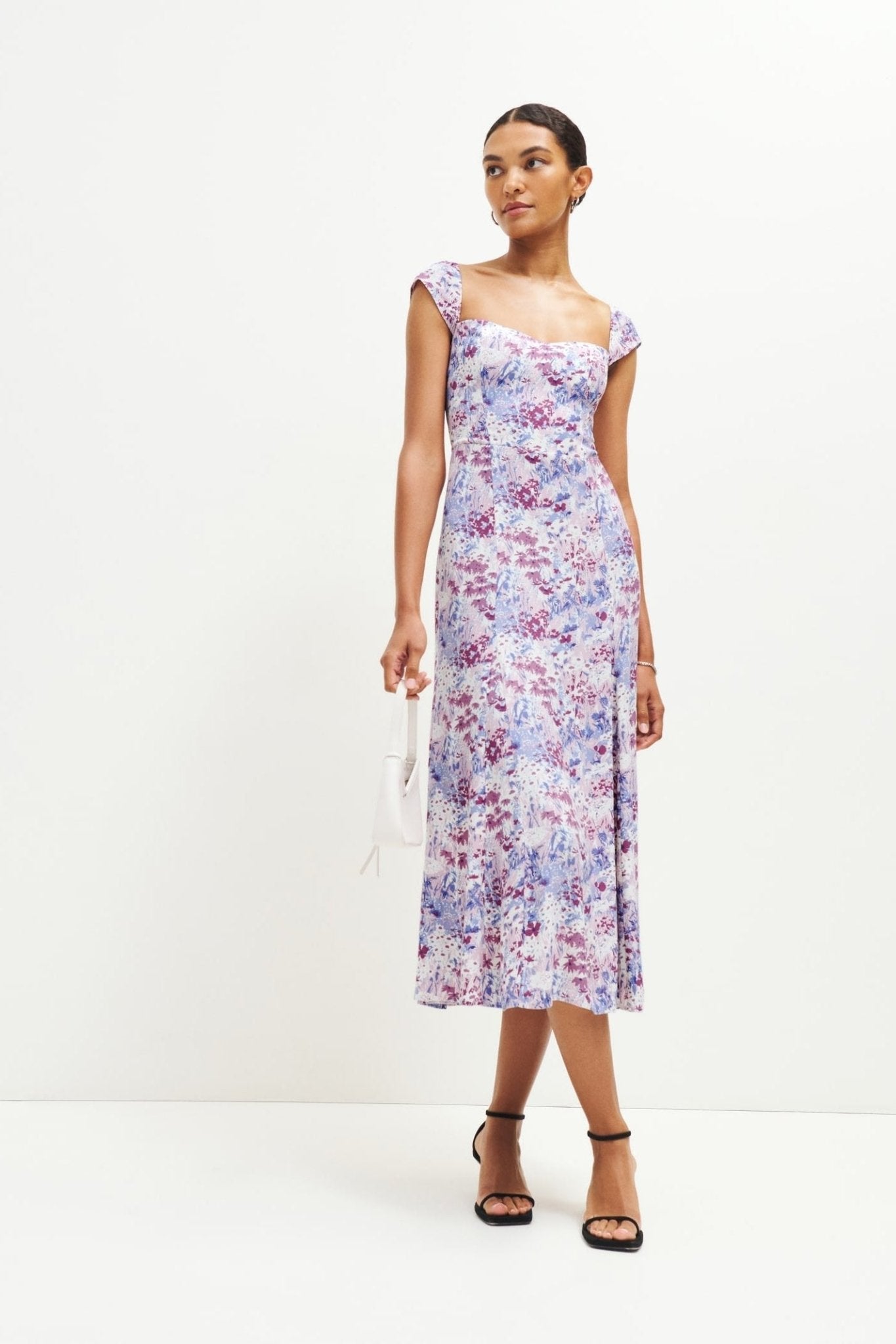 Pauline Laurent® | Robe midi évasée imprimée