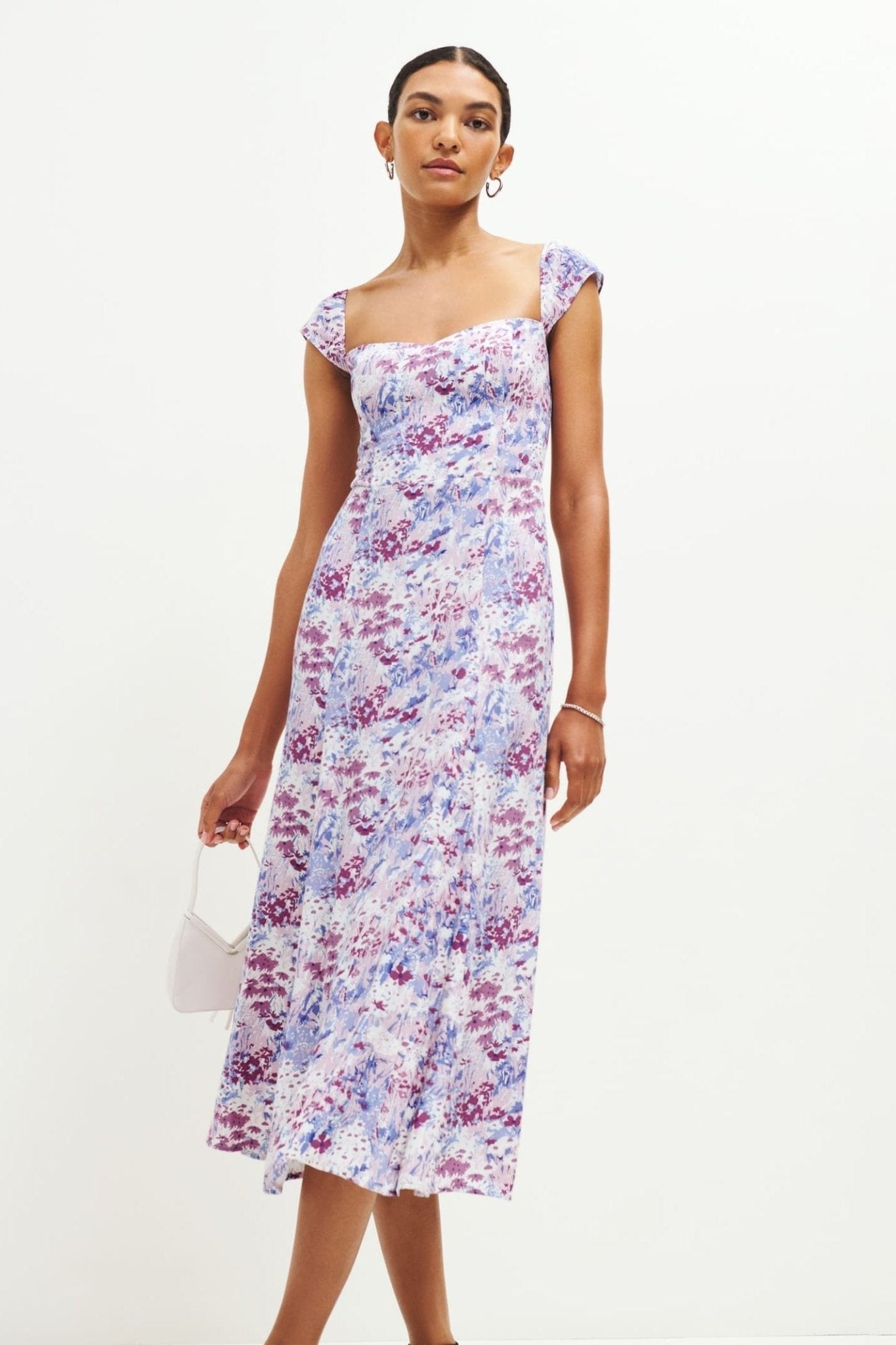 Pauline Laurent® | Robe midi évasée imprimée