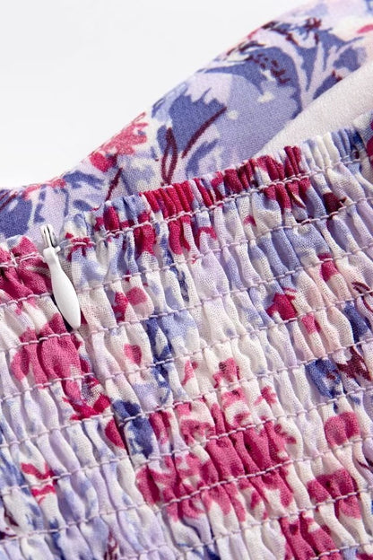 Pauline Laurent® | Robe midi évasée imprimée