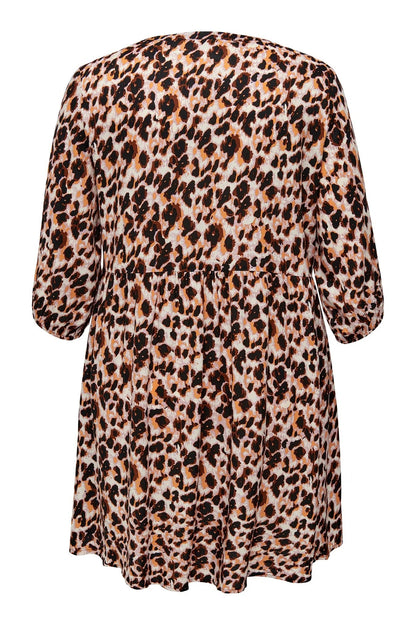 Robe CarSunva Ecru Léo Orange