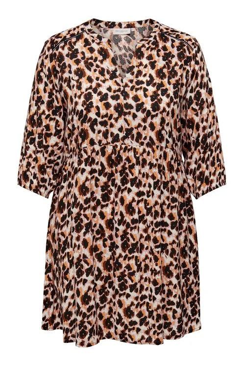 Robe CarSunva Ecru Léo Orange