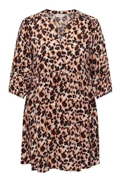 Robe CarSunva Ecru Léo Orange