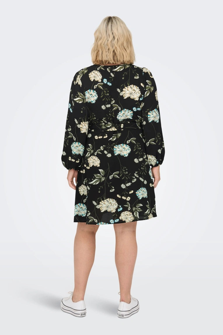 Robe CarLuxmie Noire Fleurie