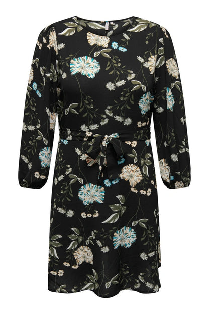Robe CarLuxmie Noire Fleurie