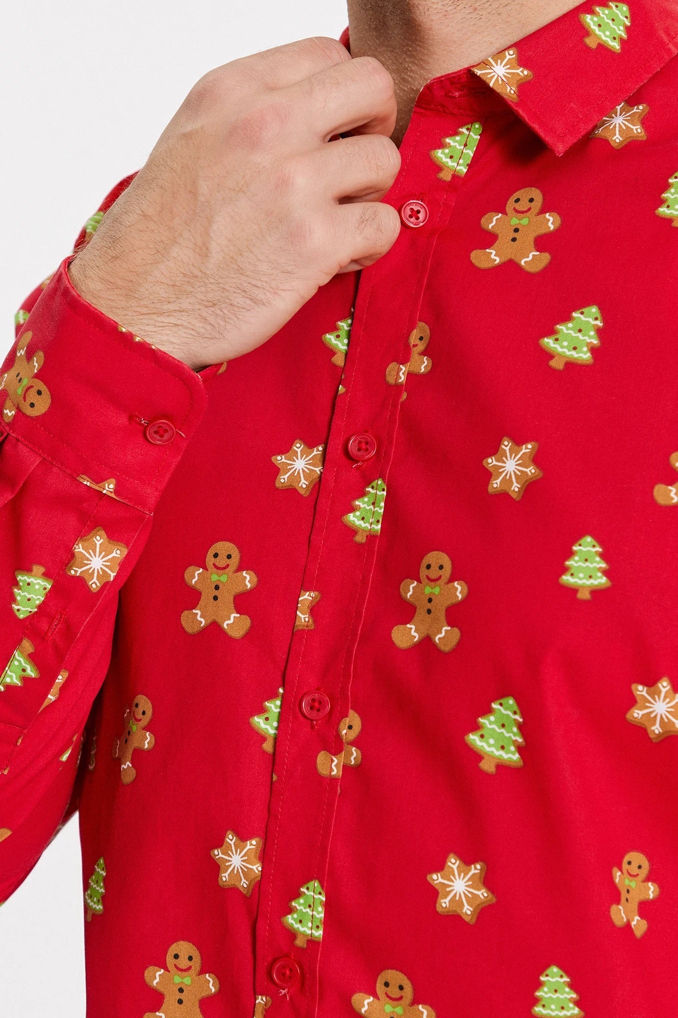 Chemise ONSALF XMAS COOKIE Rouge