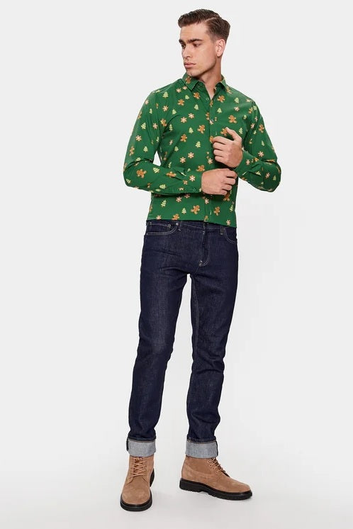 Chemise ONSALF XMAS COOKIE Verte