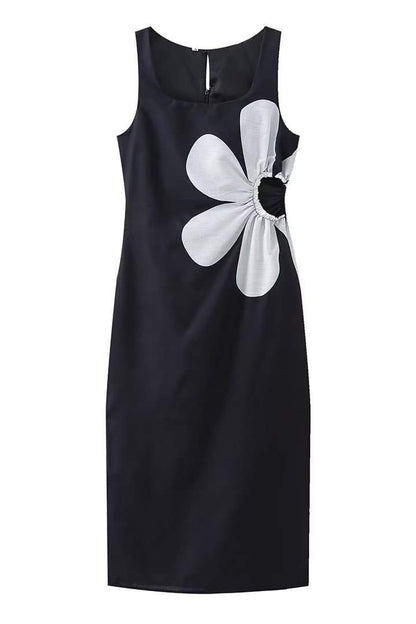 Pauline Laurent® | Robe midi à imprimé floral