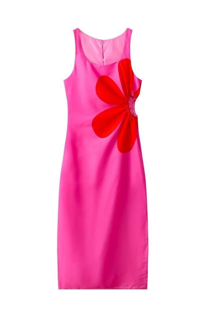Pauline Laurent® | Robe midi à imprimé floral