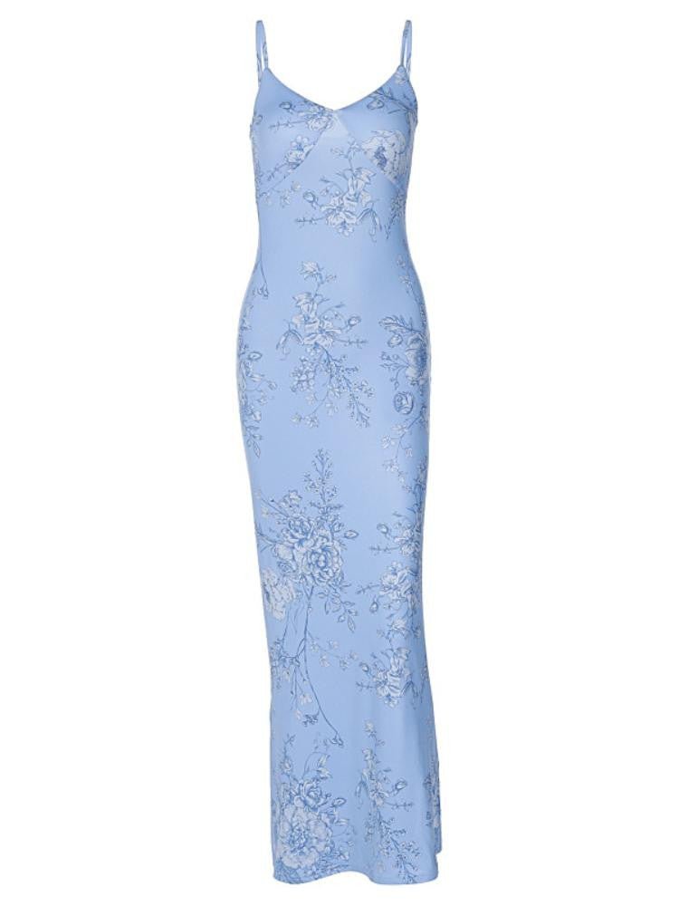 Pauline Laurent® | Maxi robe-slip avec imprimé orchidée
