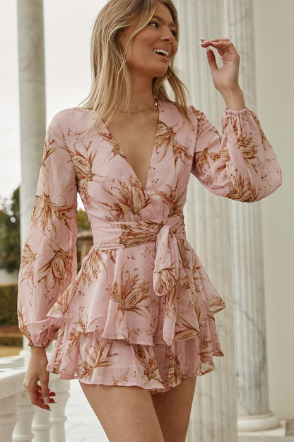 Pauline Laurent® | robe Lotte avec décolleté en V et ceinture de Paerl