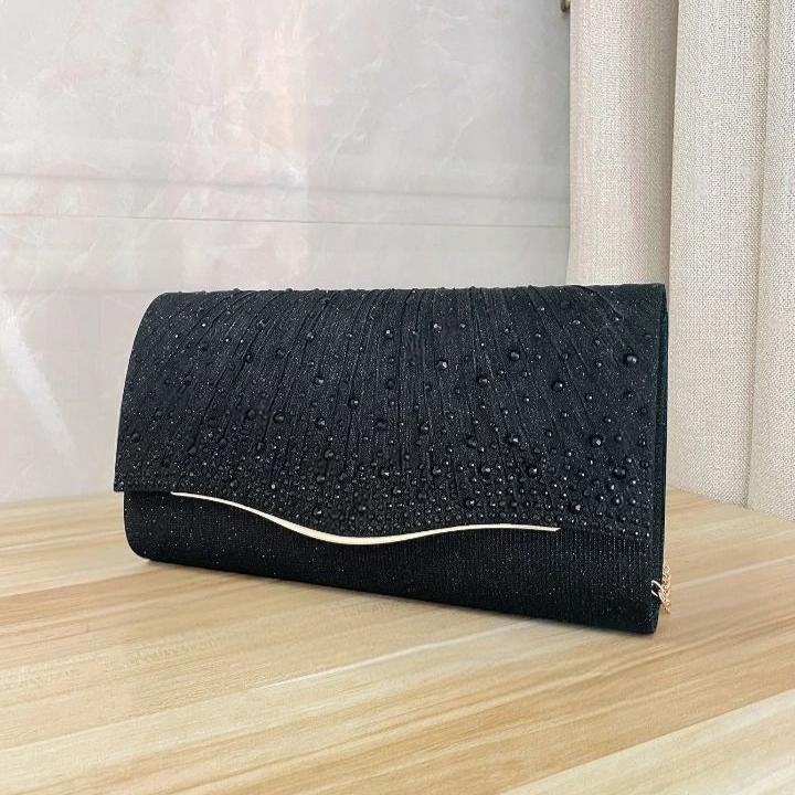 Pochette de soirée en strass
