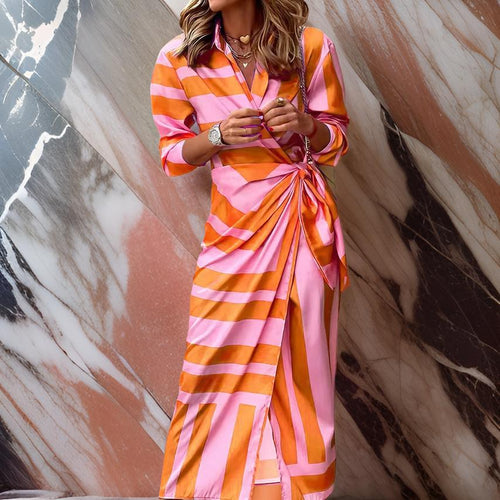 Amira - Robe Cache-Cœur à Imprimé