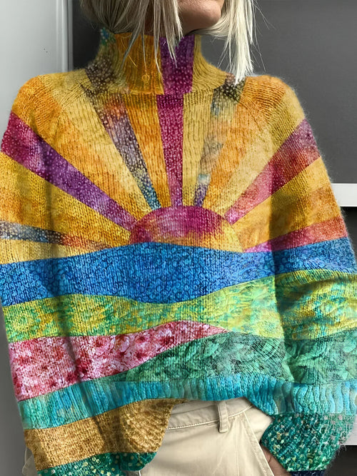 Mireille™ | Pull col roulé lisse et coloré