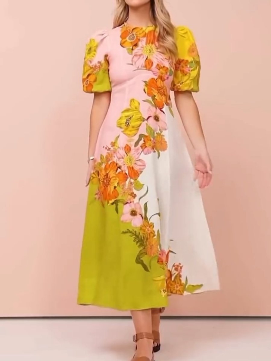 Pauline Laurent® | Maxi-robe à fleurs