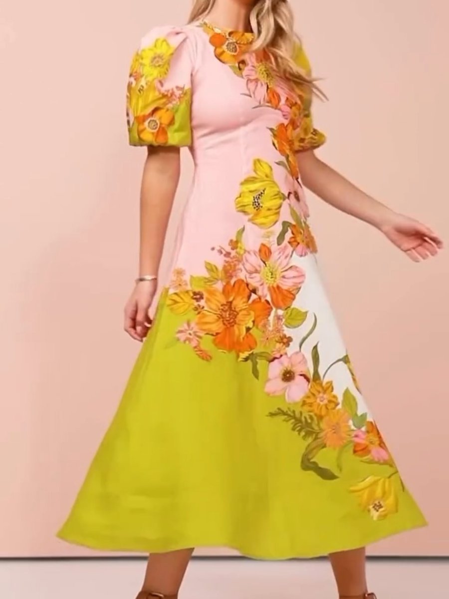 Pauline Laurent® | Maxi-robe à fleurs