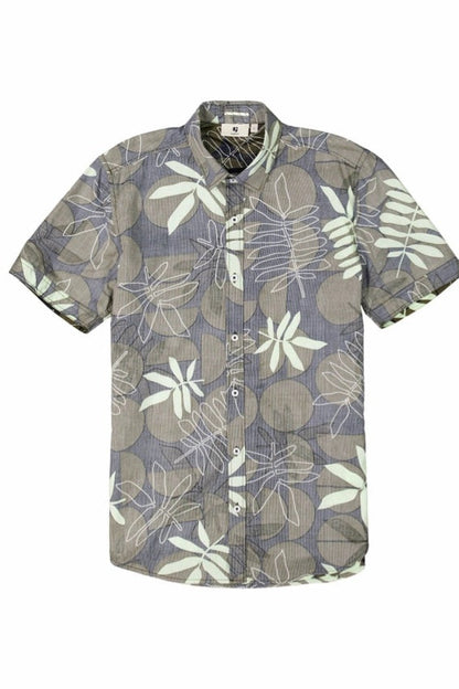 Chemise Thibault Manches Courtes Kaki