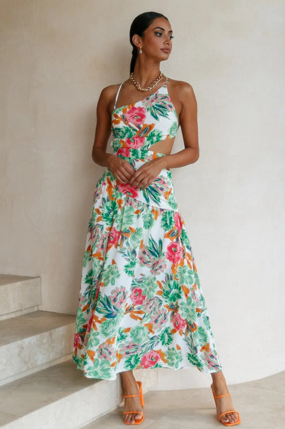 Pauline Laurent® | Robe midi flare imprimée