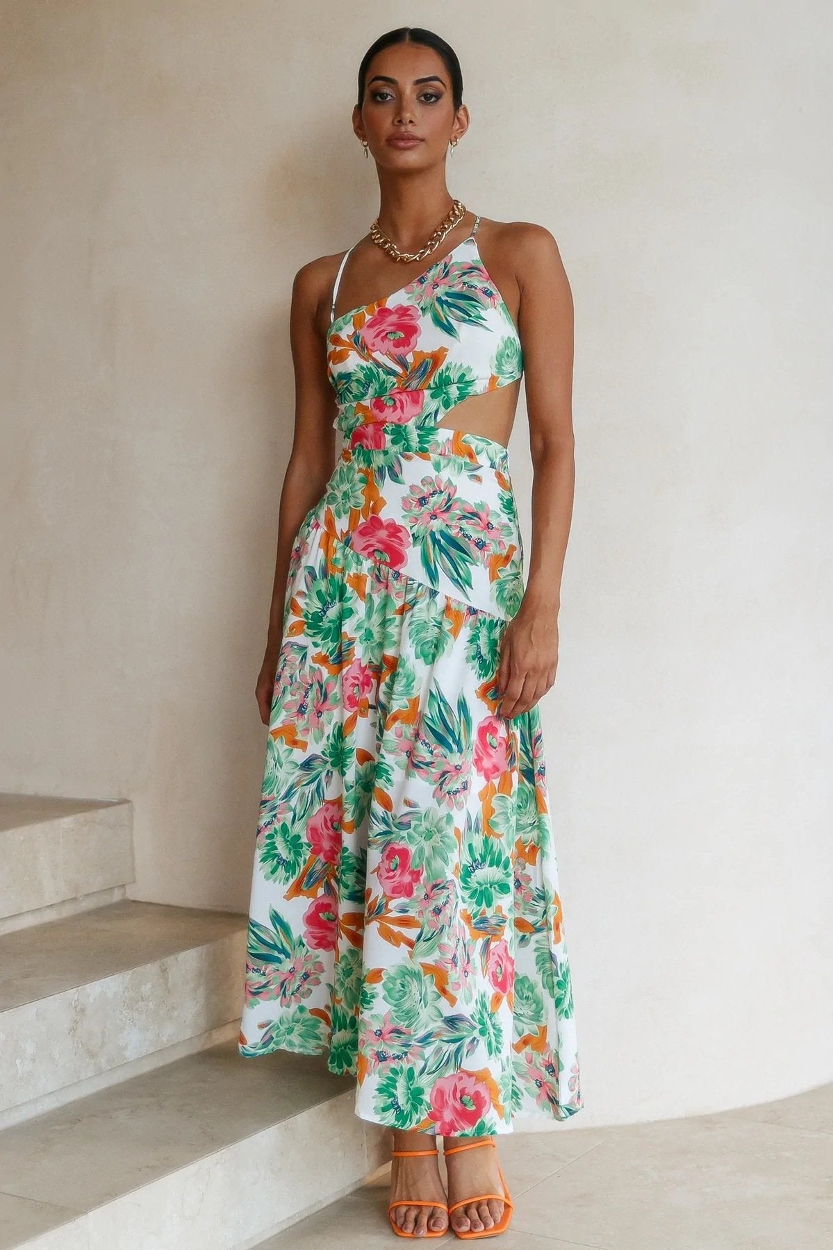 Pauline Laurent® | Robe midi flare imprimée