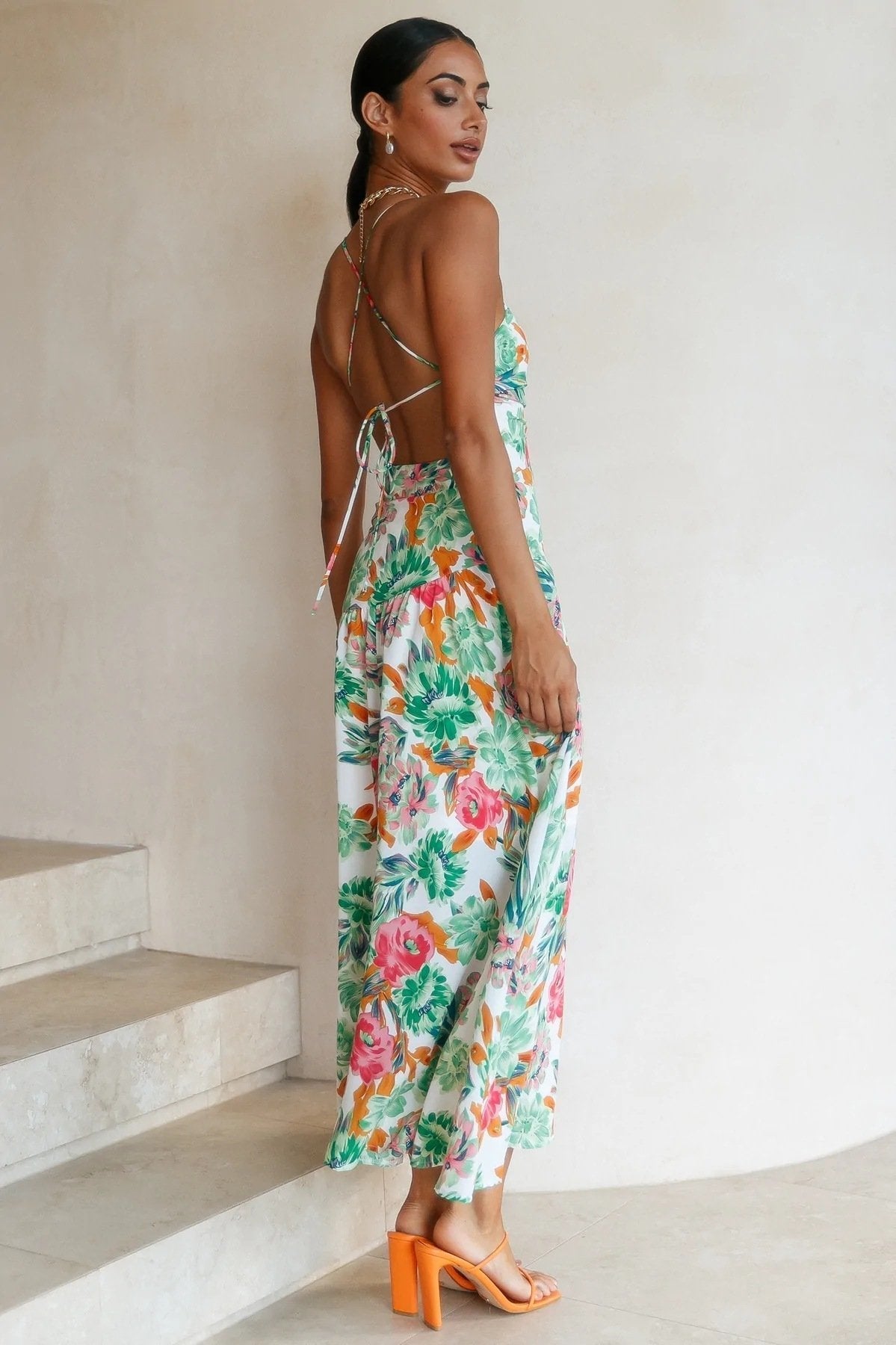 Pauline Laurent® | Robe midi flare imprimée
