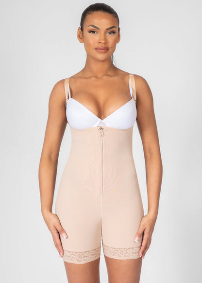 Rebecca - Body Shaper Rits Met Afneembare Schouderbandjes