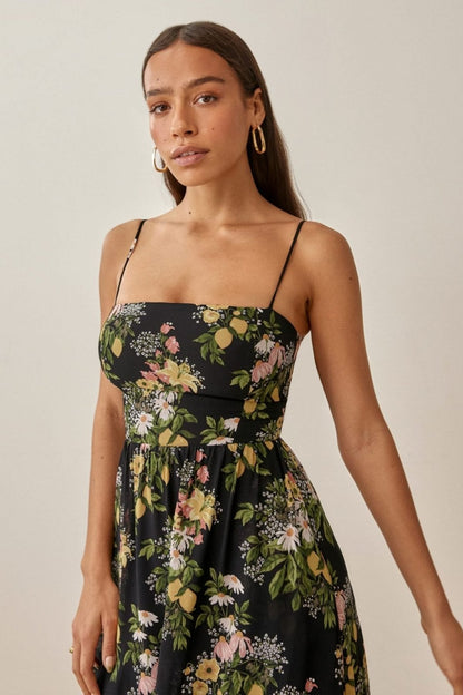 Pauline Laurent® | Robe midi imprimée