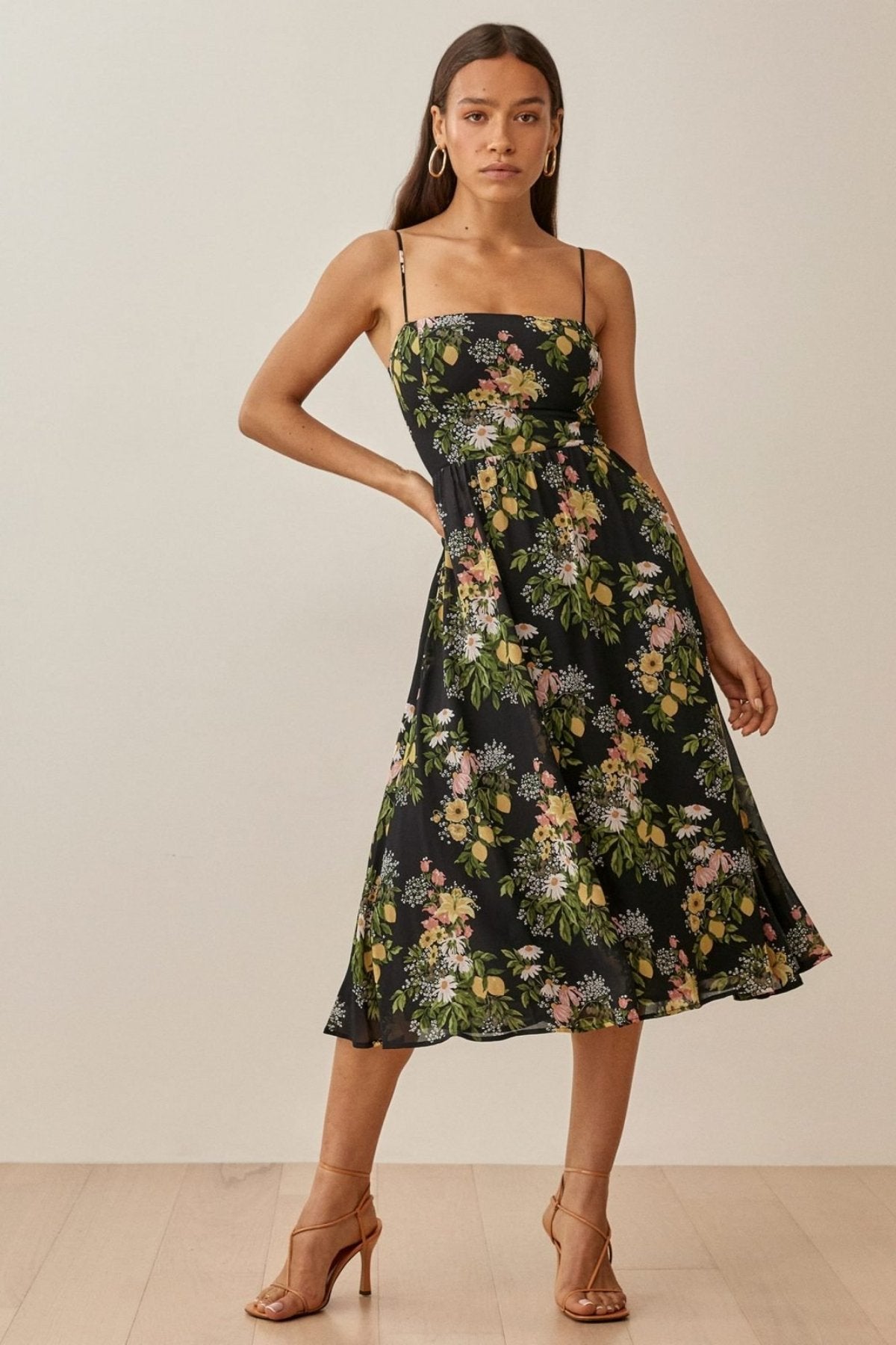 Pauline Laurent® | Robe midi imprimée