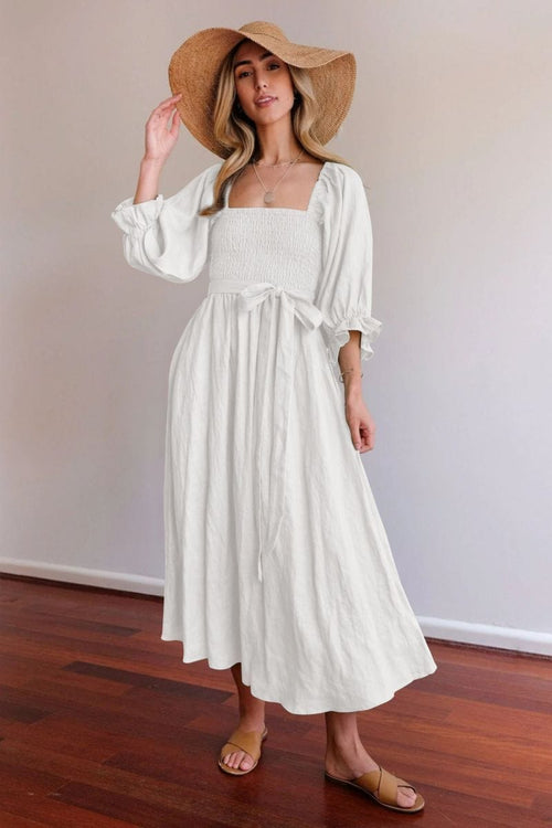 Tana | Robe Française à Manches Volantes