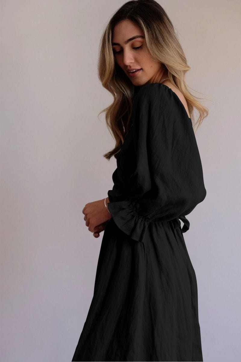 Tana | Robe Française à Manches Volantes