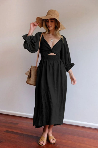 Tana | Robe Française à Manches Volantes