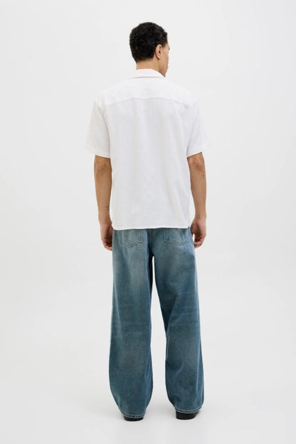 Chemise JjeMatteo Blanc Manches Courtes