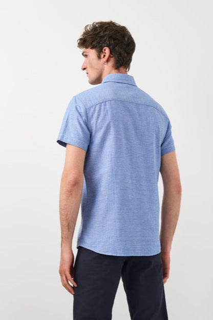 Chemise JORAbel Bleu Manches Courtes