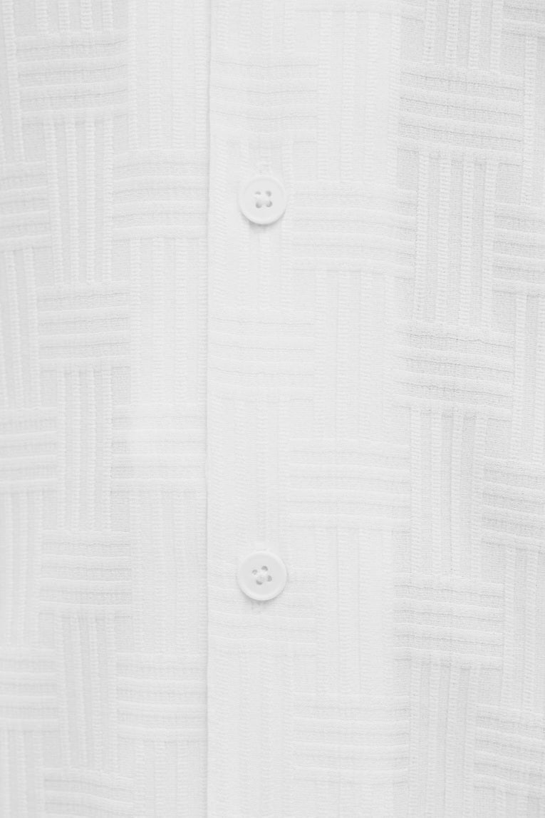Chemise JjeMatteo Blanc Manches Courtes