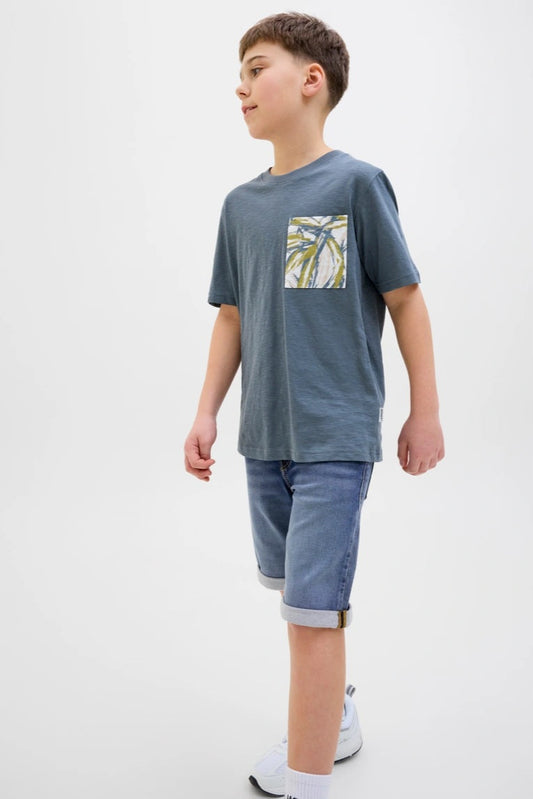 Bermuda JJIRICK en Jeans Medium Bleu