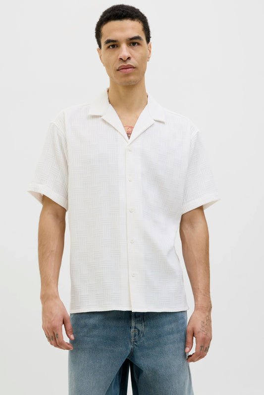 Chemise JjeMatteo Blanc Manches Courtes