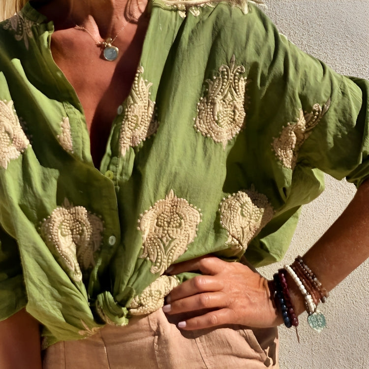 Océane Dubois® | Blouse bohème chic style Ibiza