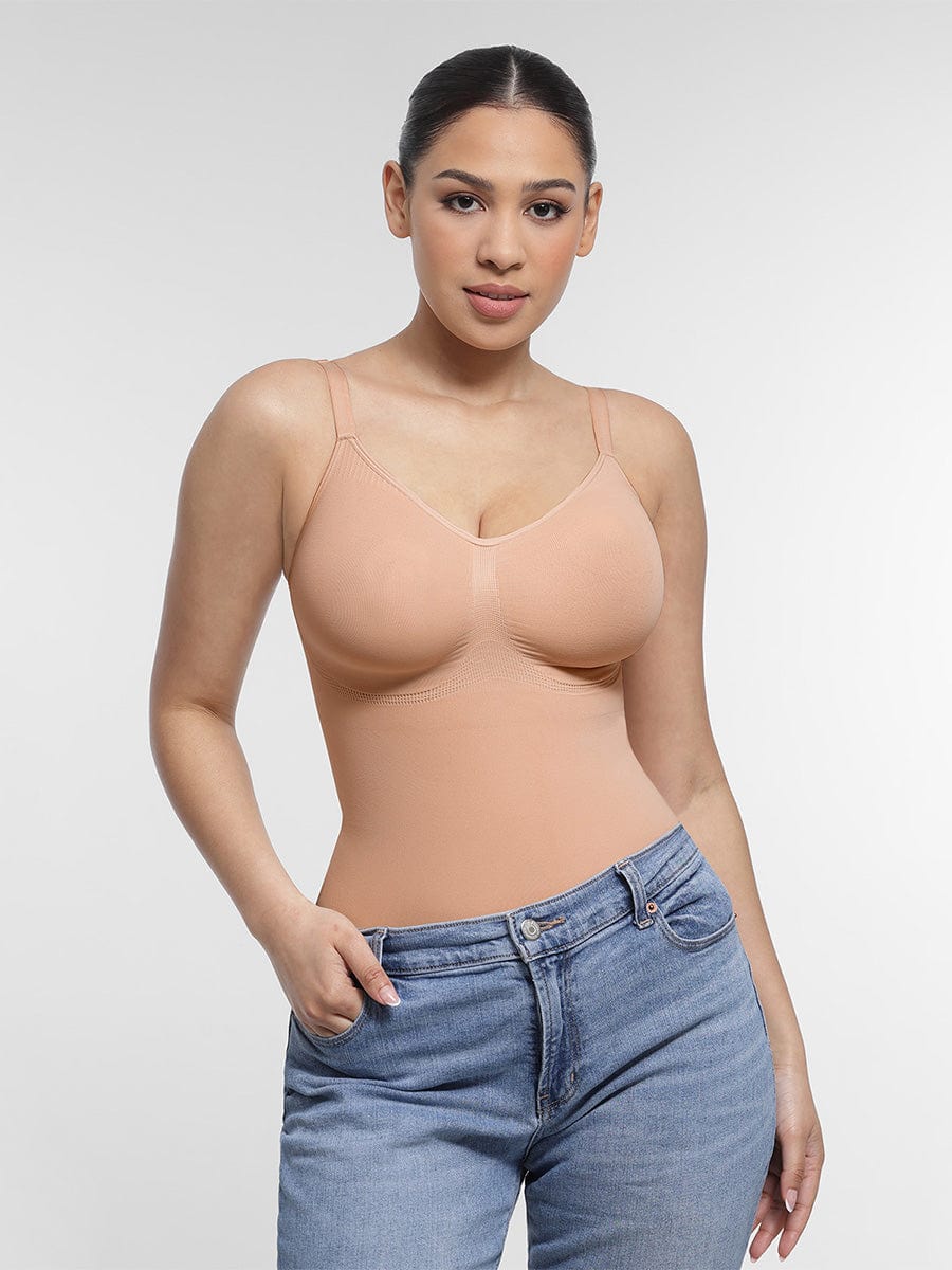 Névia® – Bodysuit Sans Couture avec Maintien Poitrine | Taille Sculptée