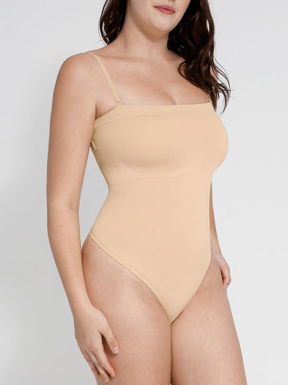 Vellia® – Bodysuit Sculptant Sans Couture à Épaules Dénudées