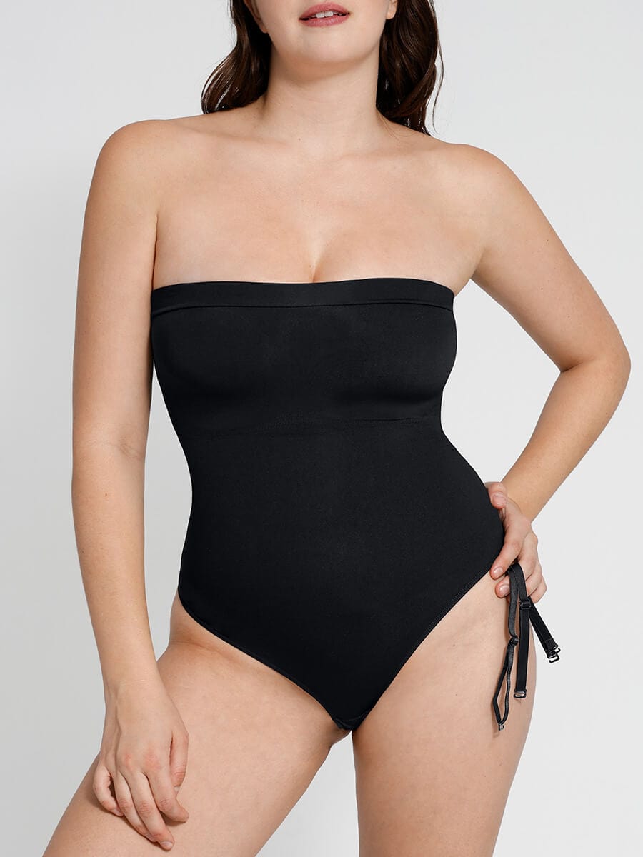 Vellia® – Bodysuit Sculptant Sans Couture à Épaules Dénudées
