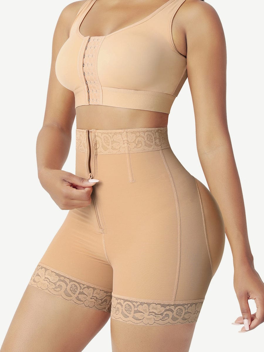 Zavira® – Short taille haute galbant avec fermeture frontale et rehausse-fessier