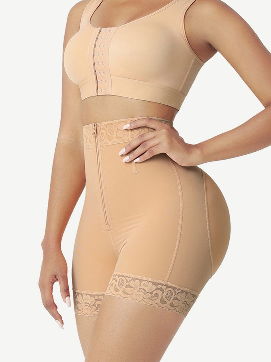 Zavira® – Short taille haute galbant avec fermeture frontale et rehausse-fessier