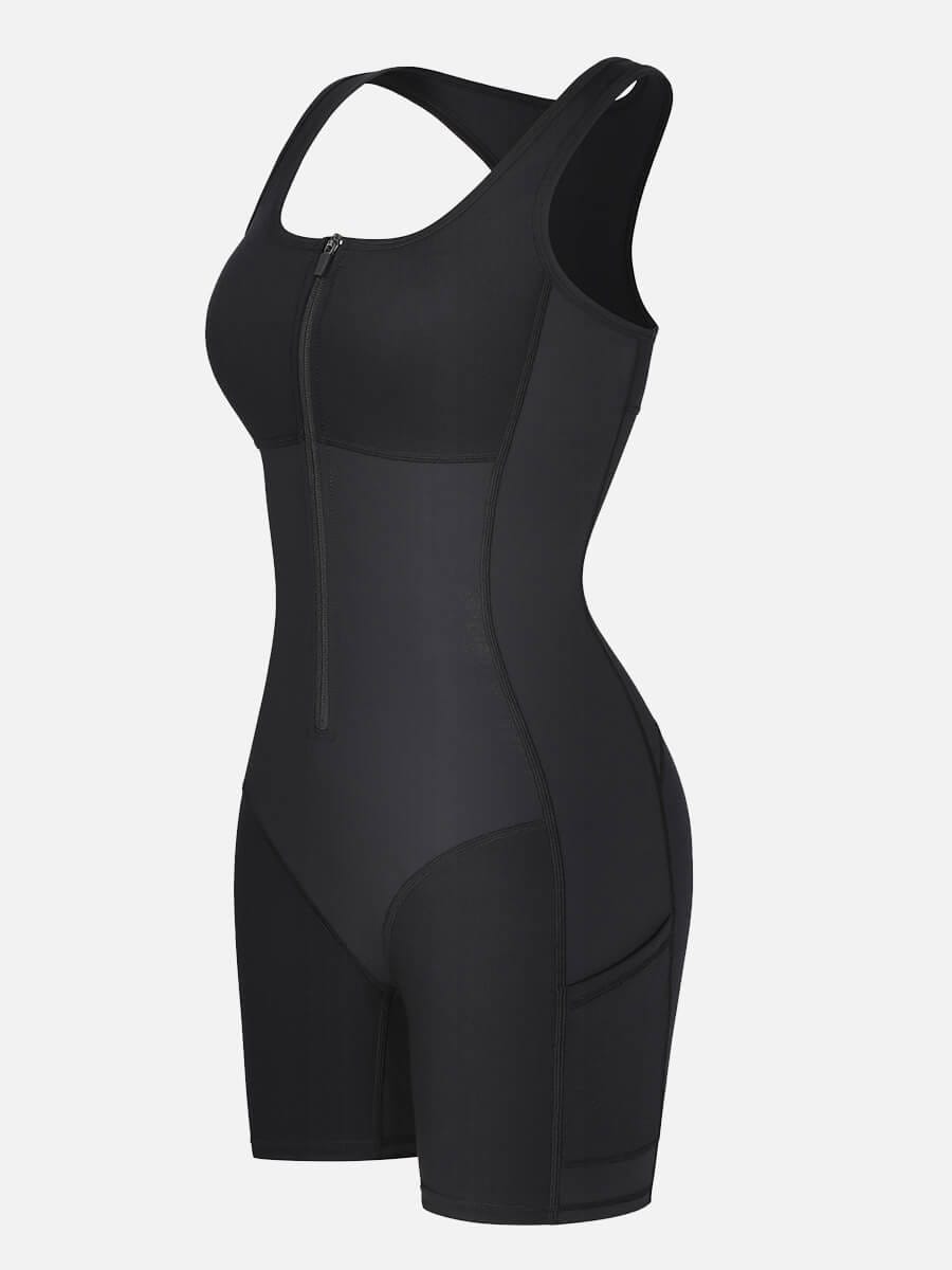 ProFitex® – Gaine sauna stretch avec poches, style athlétique
