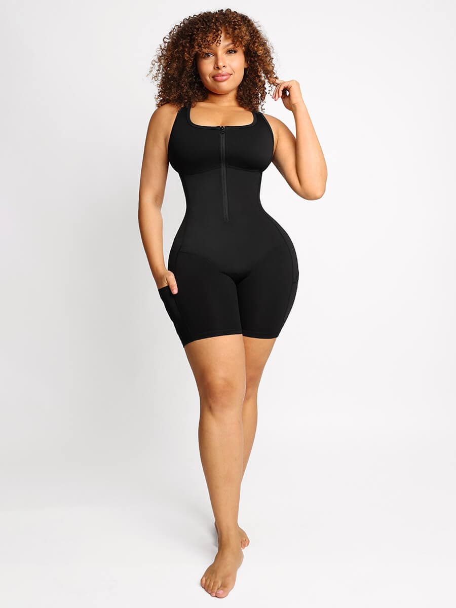 ProFitex® – Gaine sauna stretch avec poches, style athlétique