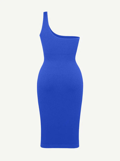 Riba® – Robe Sculptante Asymétrique à Épaule Unique