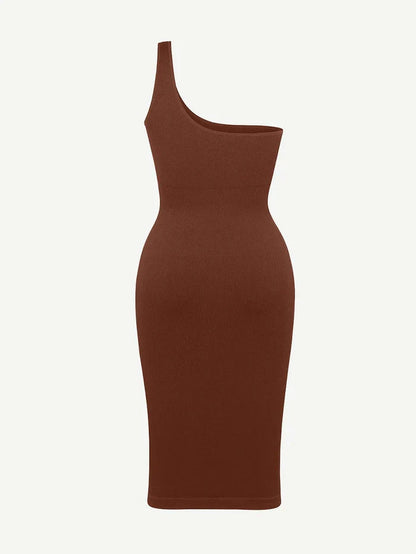 Riba® – Robe Sculptante Asymétrique à Épaule Unique