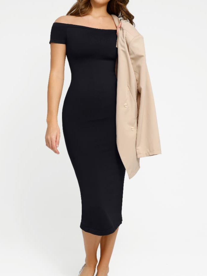 Lissia® – Short-Sleeved Sculpting Dress