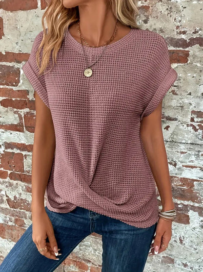Clarissa™ - Blouse élégante à col rond