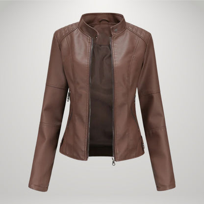 Veste en cuir décontractée Sophia™